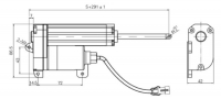 Drehtorantrieb Drehantrieb Flgeltorantri​eb Torantrieb Torffner 24V Hub 910mm